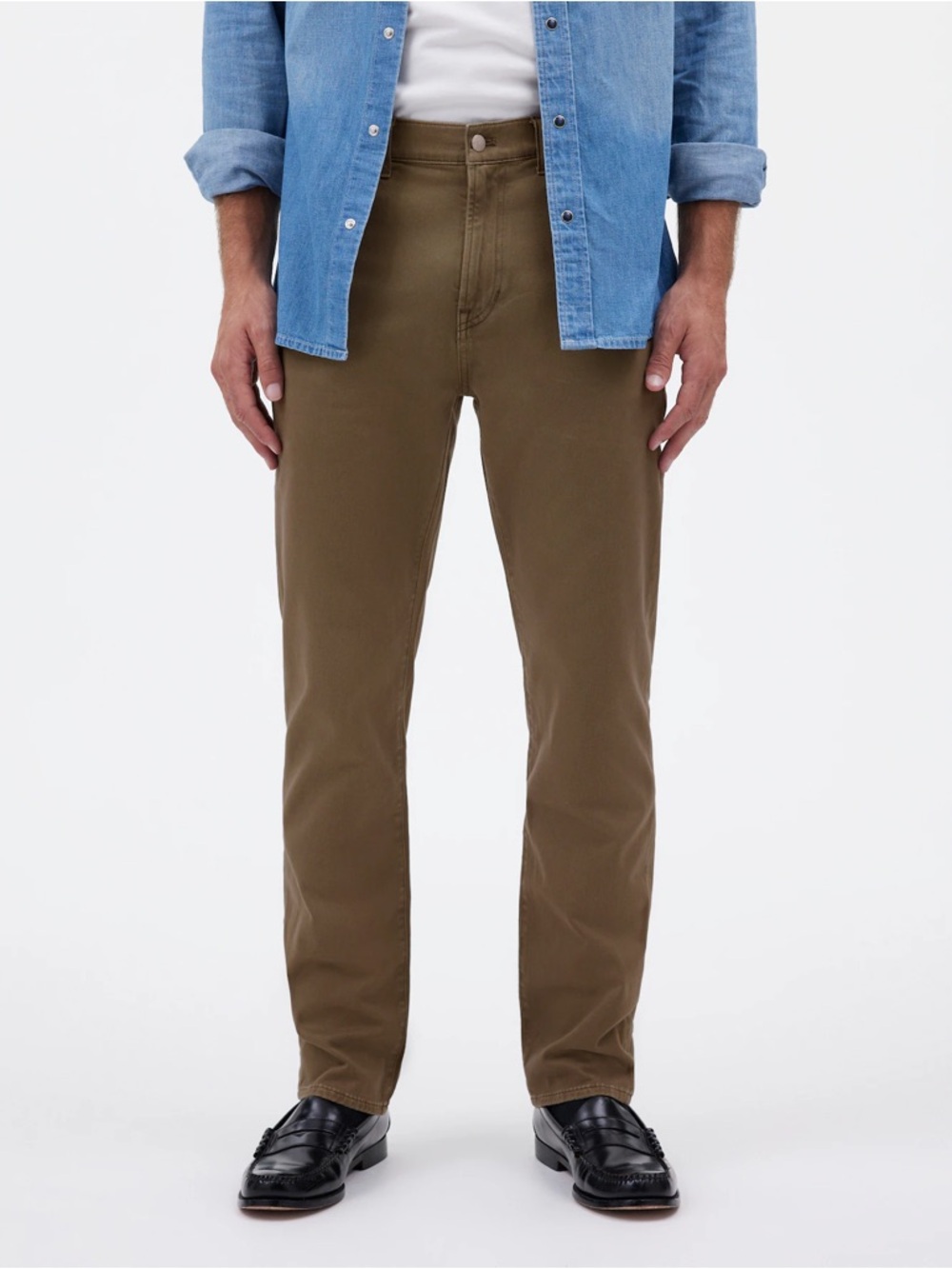 Madewell The Allday 1991 Straight-Leg Pant in Driftwood Brown Size 32x34